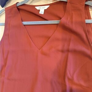 Nine West Tank, lined, Pumpkin color, perfect for under a suit jacket.